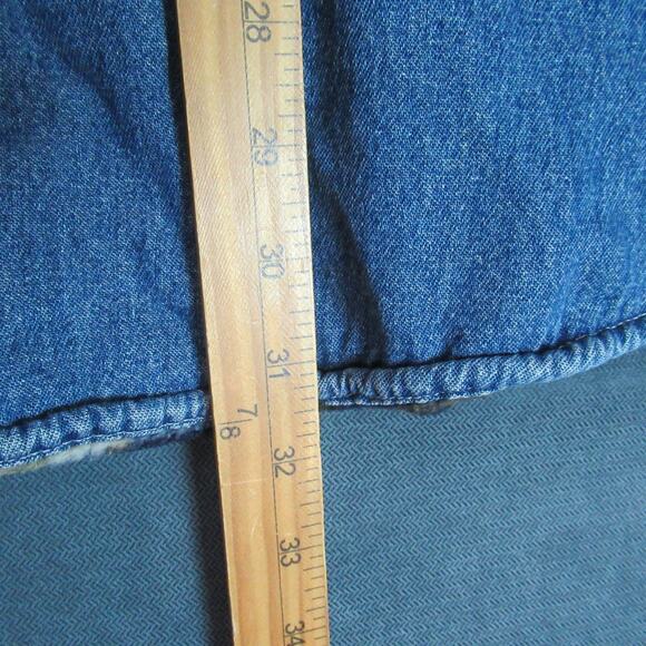 RedHead Jacket Mens Size XL Blue Denim Flannel Lined Shacket Cabincore Rancher - Picture 5 of 8